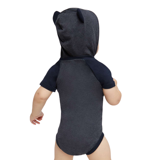 Rabbit Skins Fine Jersey Infant Short Sleeve Raglan Bodysuit w/Hood & Ears
