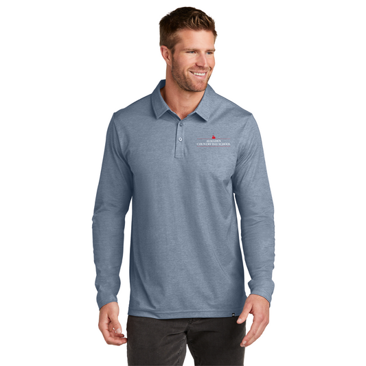 TravisMathew Oceanside Heather Long Sleeve Polo