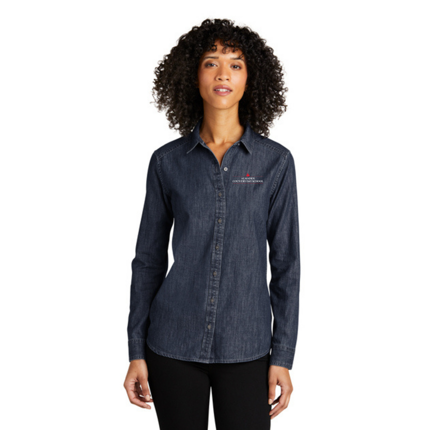 Port Authority® Women's Long Sleeve Perfect Denim Shirt