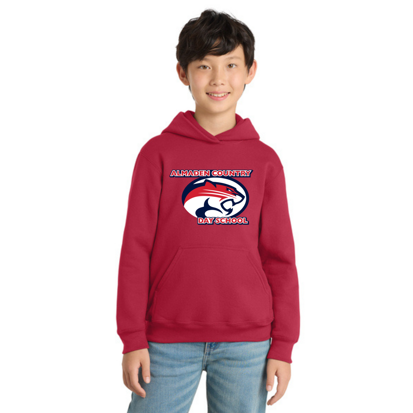 Port & Company® Youth Core Fleece Pullover Hooded Sweatshirt (Cougar Pride 2026)