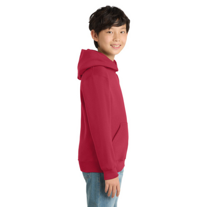 Port & Company® Youth Core Fleece Pullover Hooded Sweatshirt (Cougar Pride 2026)