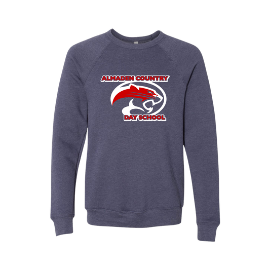 BELLA + CANVAS Sponge Fleece Raglan Crewneck Sweatshirt