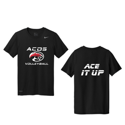 Nike® Swoosh Sleeve Legend Tee - Volleyball